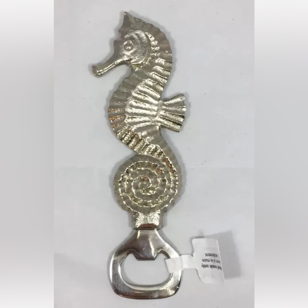New Silver Metal Seahorse Bottle Opener